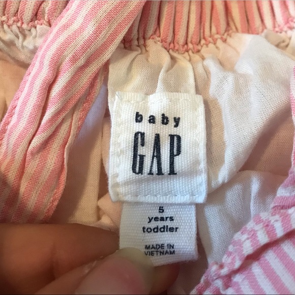 ⭐️SALE Baby Gap Pink and White Striped Dress! - Picture 4 of 7